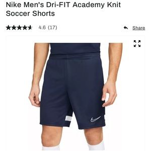 NWT Nike men’s workout soccer shorts